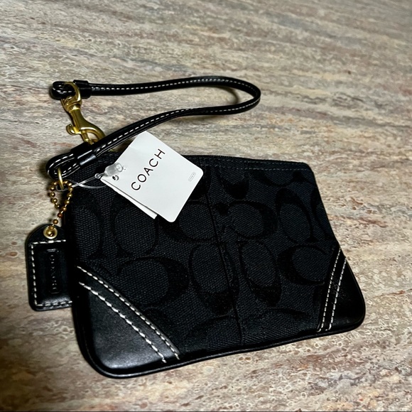 NWT Coach monogram wristlet